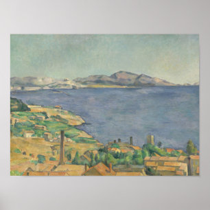 Affiches Paul Cezanne  Le golfe de Marseille vu de L'