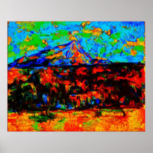 Affiches Paul Cézanne - Mont Sainte-Victoire (Modified)