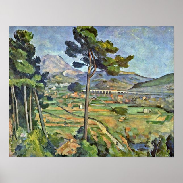 Affiches Paul Cezanne - Paysage avec Viaduc (Devant)