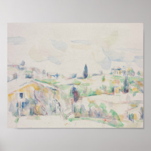 Affiches Paul Cezanne - Paysage en Provence