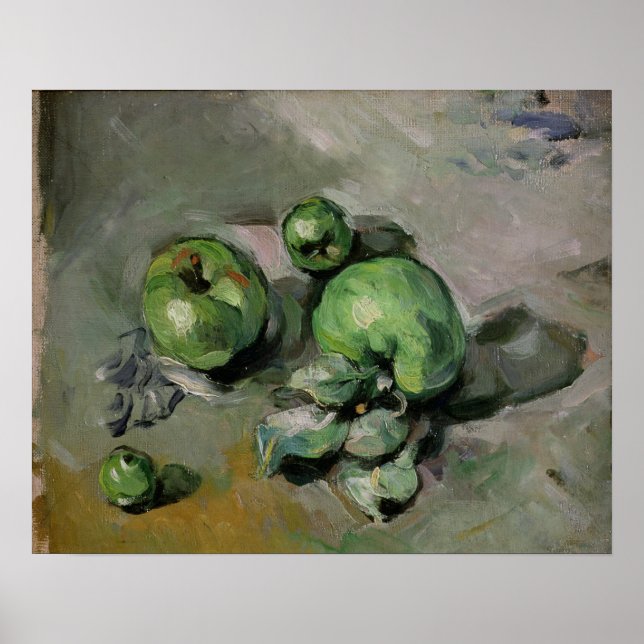 Affiches Paul Cezanne | Pommes vertes, c.1872-73 (Devant)