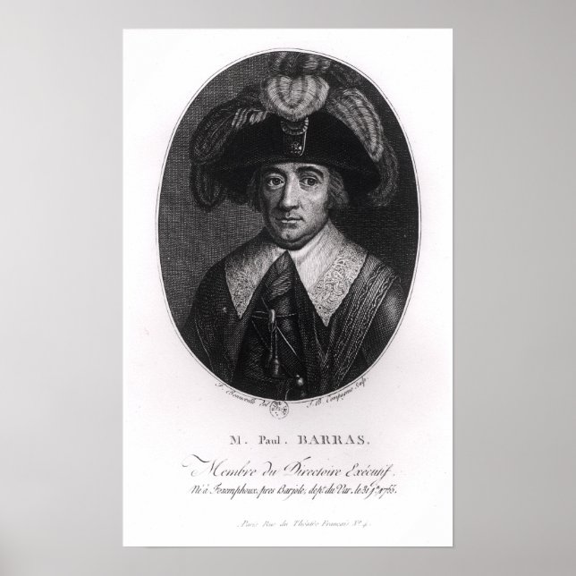 Affiches Paul Francois Jean Nicolas Vicomte de Barras (Devant)