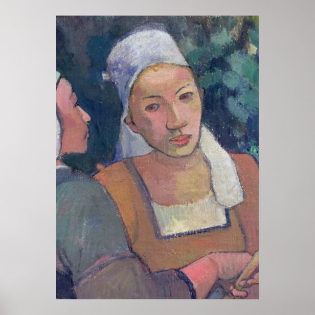 Affiches Paul Gauguin | Breton Peasants, 1894 (huile sur ca (Devant)