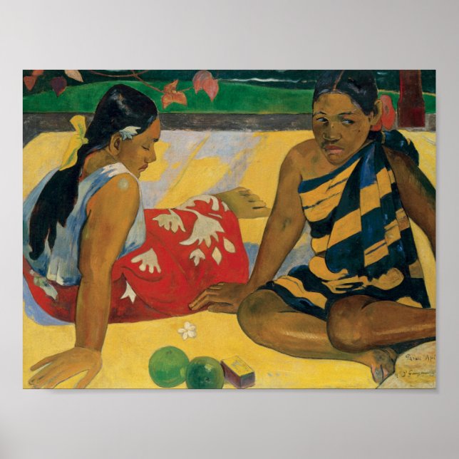 Affiches Paul Gauguin - Parau Api. Quelles nouvelles (Devant)