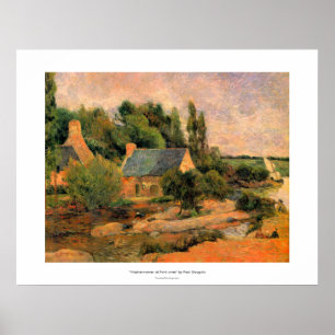 Affiches Paul Gauguin peignant des femmes Washerwomen à l'a