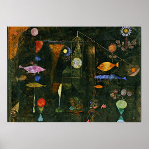 Affiches Paul Klee art: Fish Magic, famous Klee painting