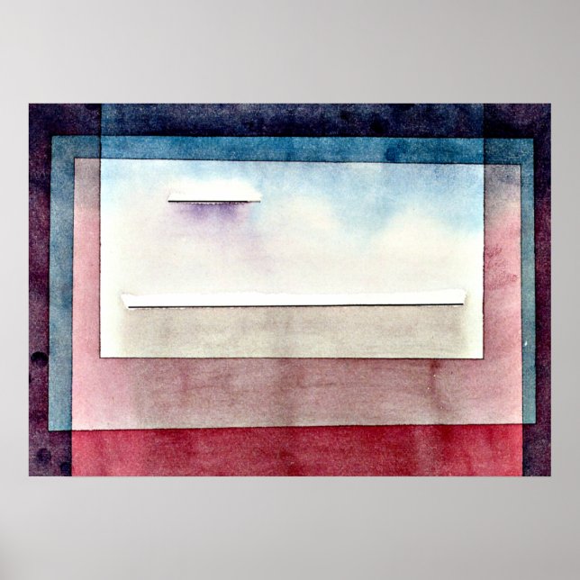 Affiches Paul Klee art : Repos, peinture de Paul Klee (Devant)