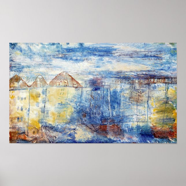 Affiches Paul Klee Vista A Una Plaza (Devant)