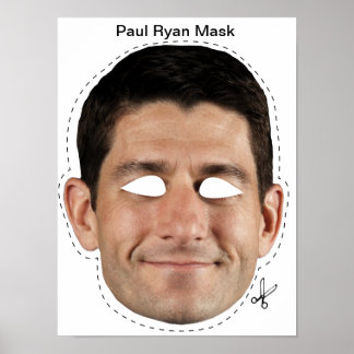 Affiches Paul Ryan Masque Halloween