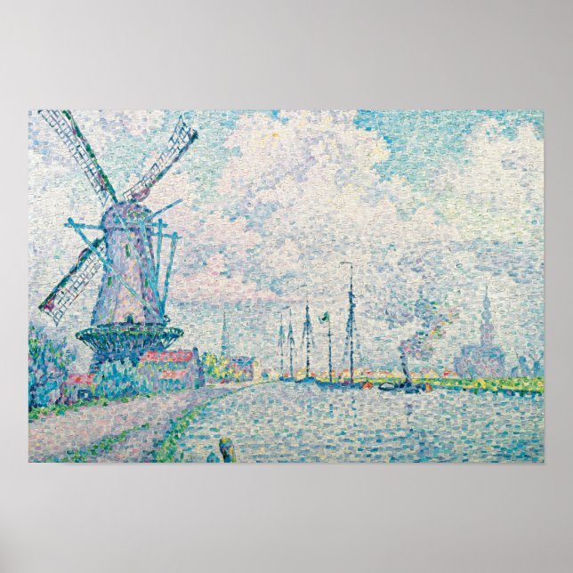 Affiches Paul Signac - Canal d'Overschie (Devant)