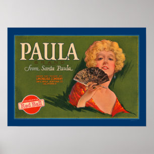 Affiches Paula Brand de Père Noël Paula