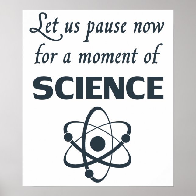 Affiches Pause pour un moment de science (Devant)