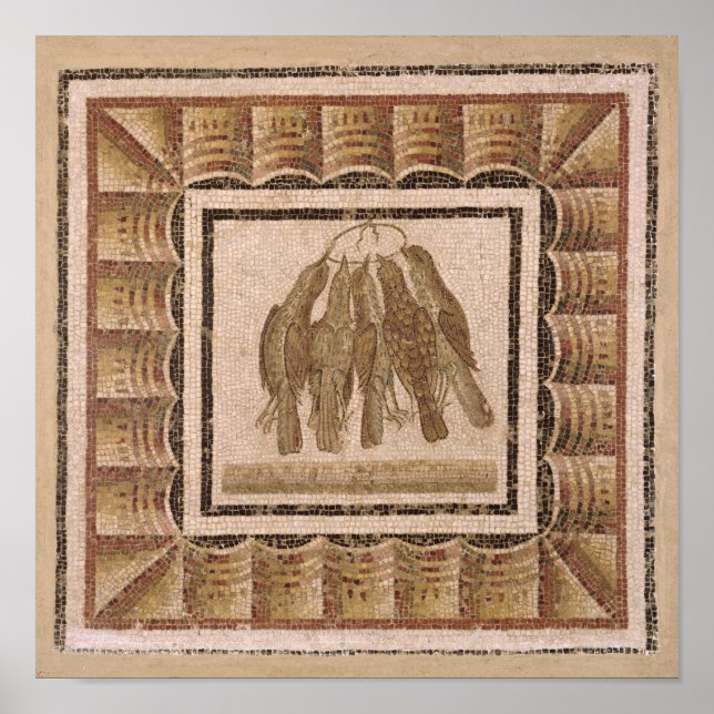 Affiches Pavement représentant cinq brosses, de El-Jem (Devant)