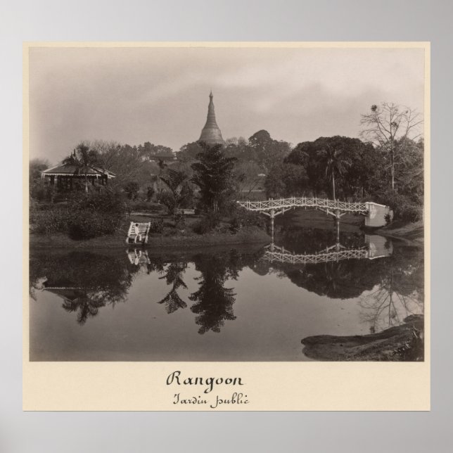 Affiches Pavillon de l'île dans le jardin de Cantanement (Devant)