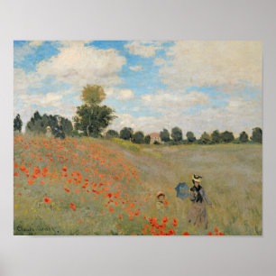 Affiches Pavots sauvages de Claude Monet  , près