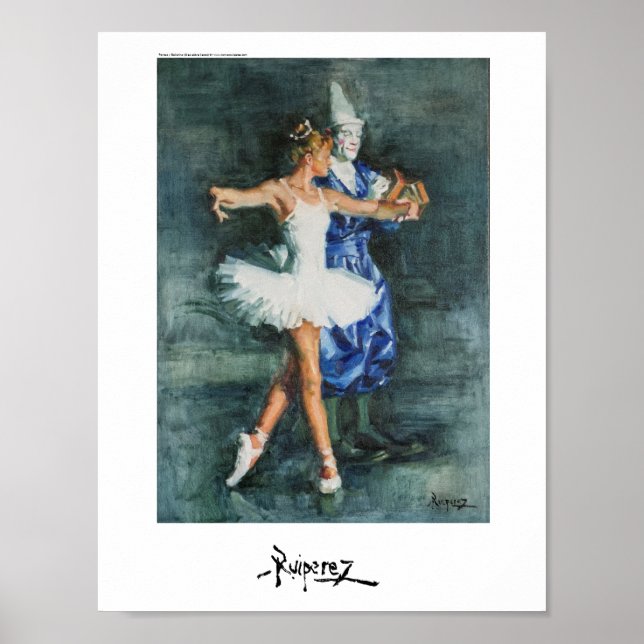 Affiches Payaso y Bailarina, by Ruiperez (Devant)