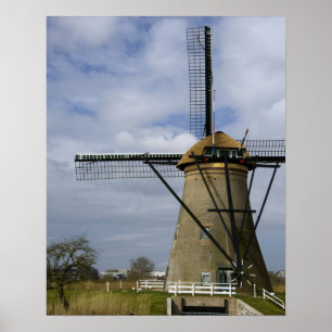 Affiches Pays-Bas (aussi appelé Hollande), Kinderdijk. 19
