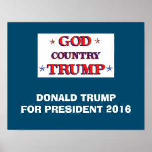 AFFICHES PAYS DE DIEU TRUMP