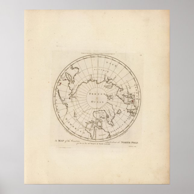 Affiches Pays situés sur le pôle Nord (Devant)