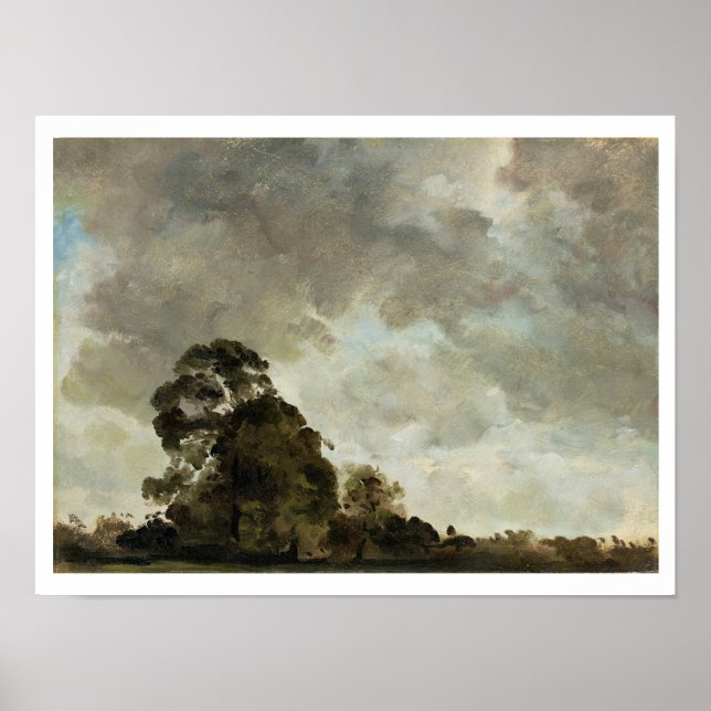 Affiches Paysage à Hampstead, Tree and Storm Nuds, c.1 (Devant)