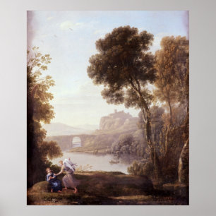 Affiches Paysage avec Hagar et l'Ange, 1646