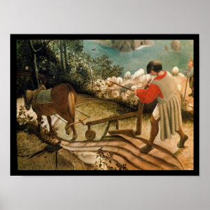 Affiches Paysage avec la chute d'Icarus