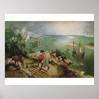 Paysage avec la chute d'Icarus, c.1555
