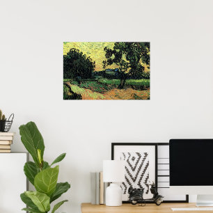 Affiches Paysage avec le Château d'Auvers par Vincent van G