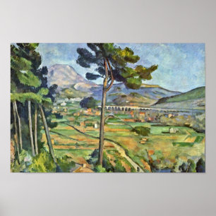 Affiches Paysage avec le viaduc (Mont Sainte-Victoire)