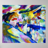 Affiches Paysage avec pluie par Wassily Kandinsky (Devant)