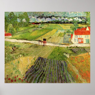 Affiches Paysage, Carrosse et Train par Vincent van Gogh