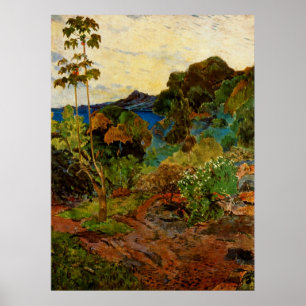 Affiches Paysage de la Martinique de Paul Gauguin (1887)