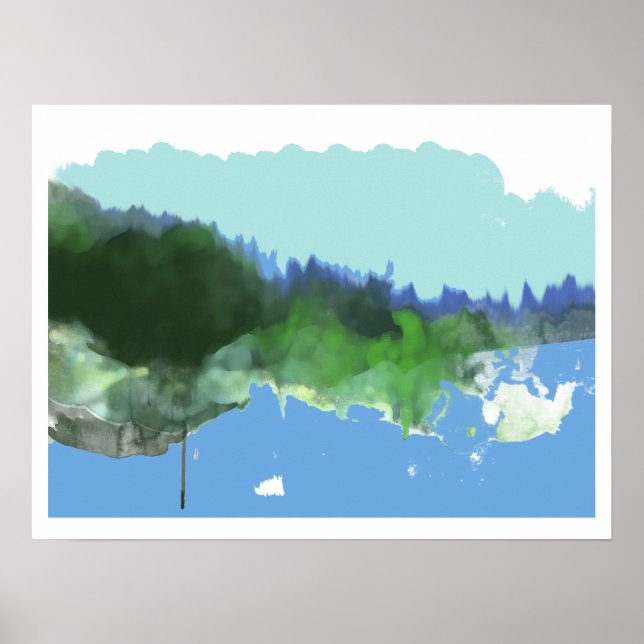 Affiches Paysage de l'art imaginaire (Devant)