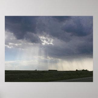 Affiches Paysage du faisceau de soleil