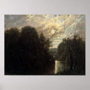 Affiches Paysage fluvial dans le Rosental près de Leipzig