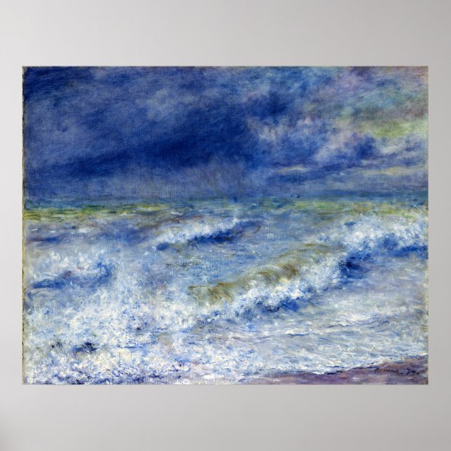 Affiches Paysage marin - Pierre-Auguste Renoir (Devant)