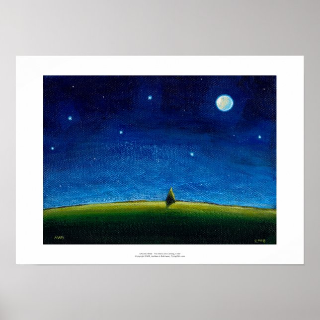 Affiches Paysage nocturne Les étoiles appellent, Colin (Devant)