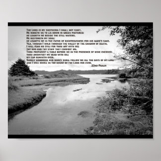 Affiches Paysage photo du 23e Psaume