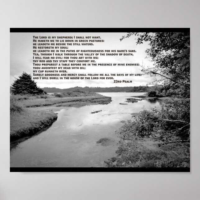 Affiches Paysage photo du 23e Psaume (Devant)