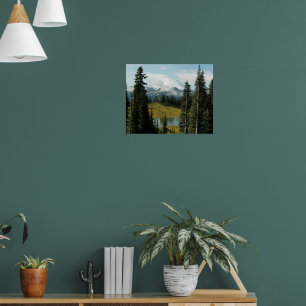 Affiches Paysage photographique panoramique du mont Rainier