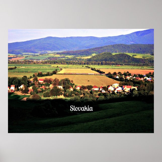 Affiches Paysage rural slovaque (Devant)