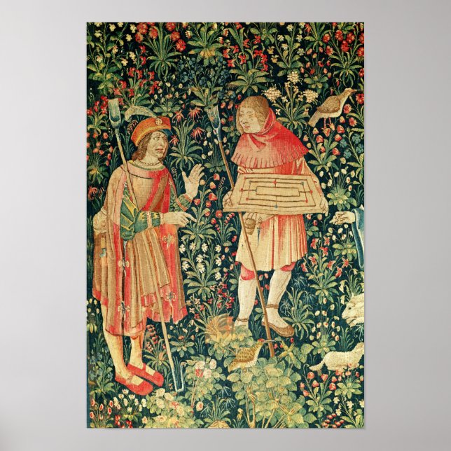 Affiches Paysan portant un jeu de marelle (Devant)