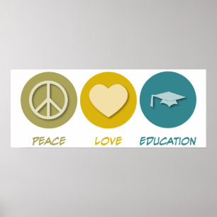 Affiches Peace Love Education