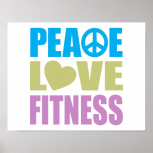 Affiches Peace Love Fitness