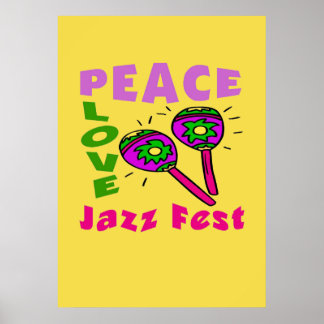 Affiches Peace Love Jazz Fest