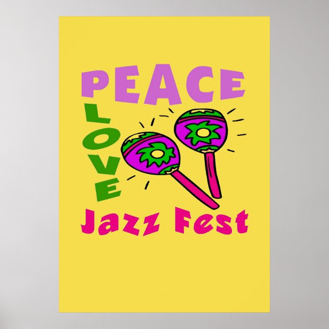 Affiches Peace Love Jazz Fest (Devant)