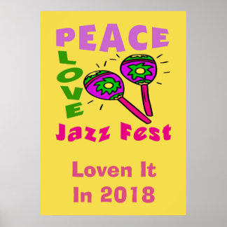Affiches Peace Love Jazz Fest 2018