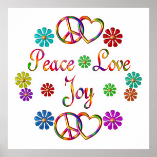 Affiches Peace Love Joy