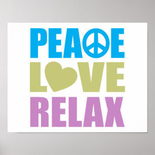 Affiches Peace Love Relax