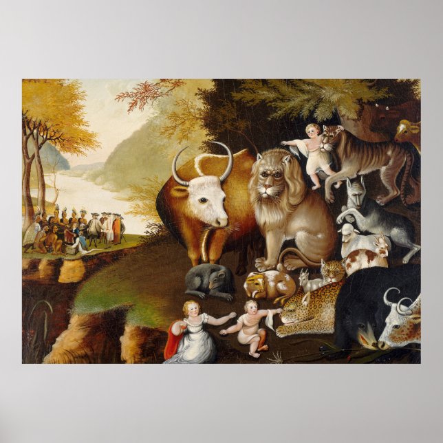 Affiches Peaceable Kingdom Animal Painting (Devant)
